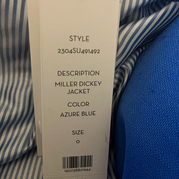 Veronica Beard Dickey Miller Jacket in Azure Blue Color - Picture 8 of 8